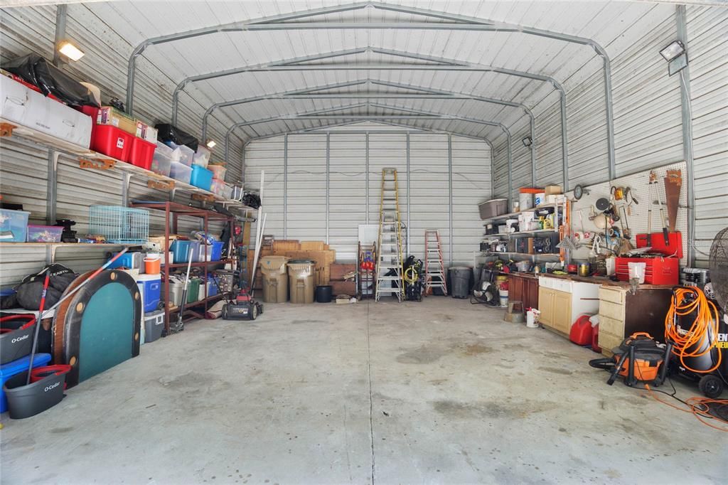 Inside Detached Garage