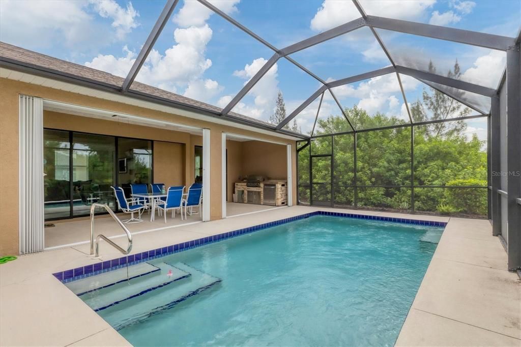 Lanai/Pool Area Accordian Shutters