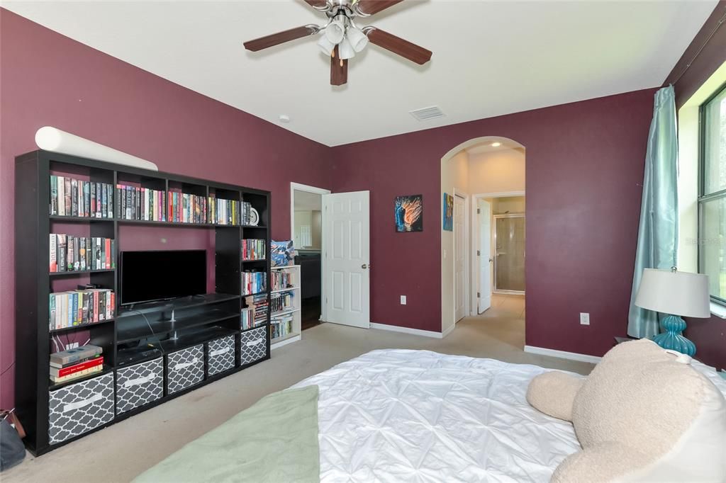 Primary Bedroom with dual closets & en suite