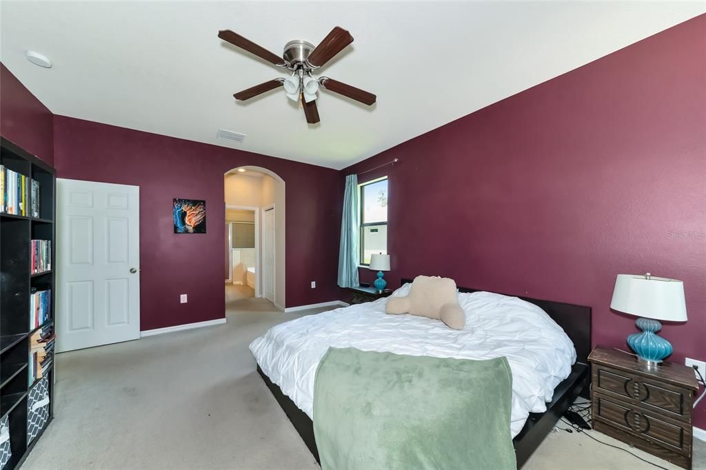 Primary Bedroom with dual closets & en suite