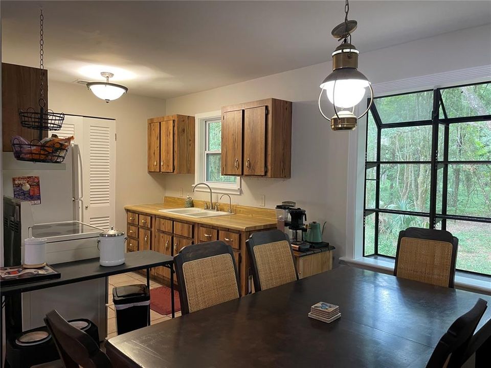 Kitchen and dinning area