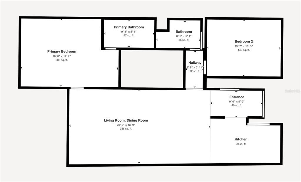 For Sale: $156,000 (2 beds, 2 baths, 1185 Square Feet)