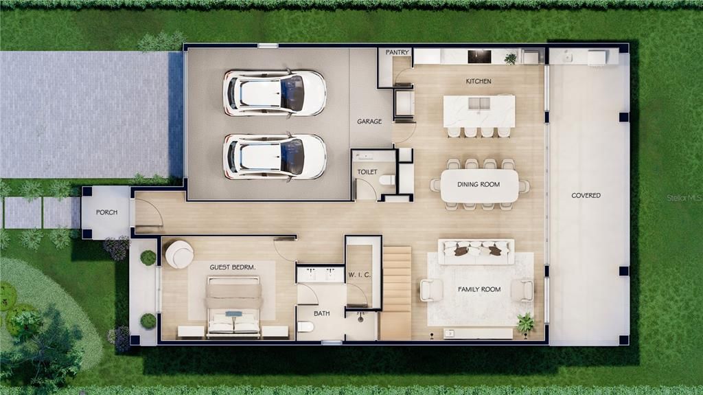 Floor Plan -first-All images and designs depicted are conceptual renderings, which are based upon preliminary development plans, and are subject to change without notice.