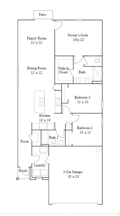 Active With Contract: $353,305 (3 beds, 2 baths, 1444 Square Feet)