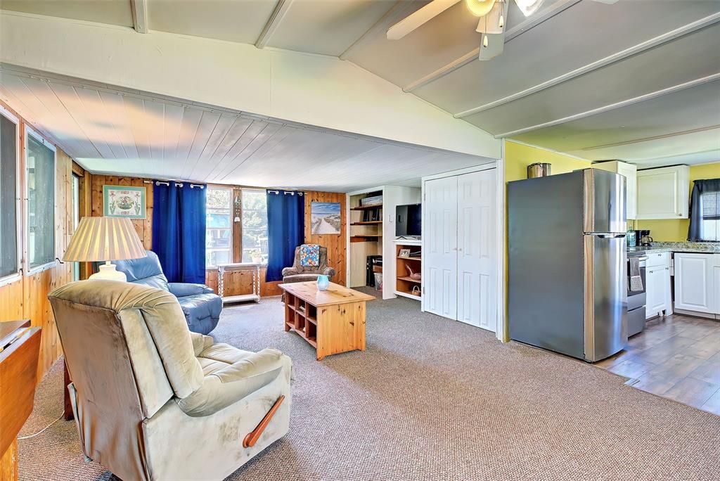 Very open floor plan, the living room opens up to the kitchen.