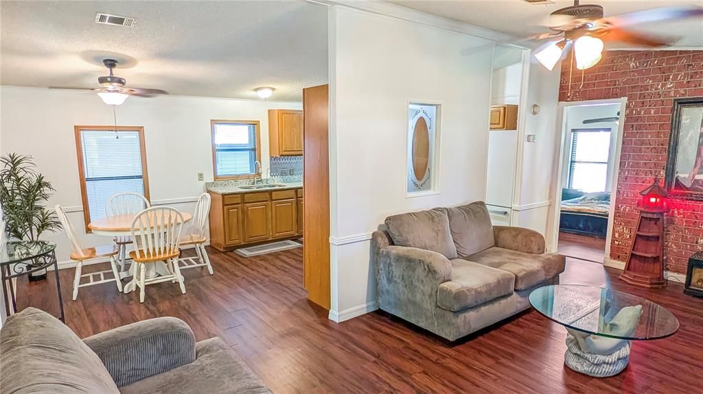 View of Living Room, Dining Room & Kitchen as seen from Living Room!