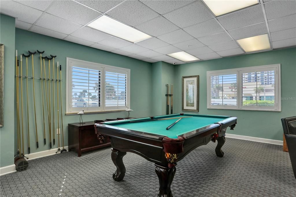 Billiard room