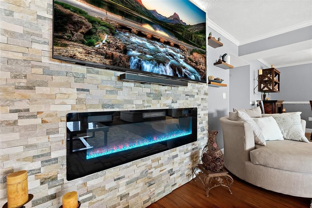 Custom fireplace