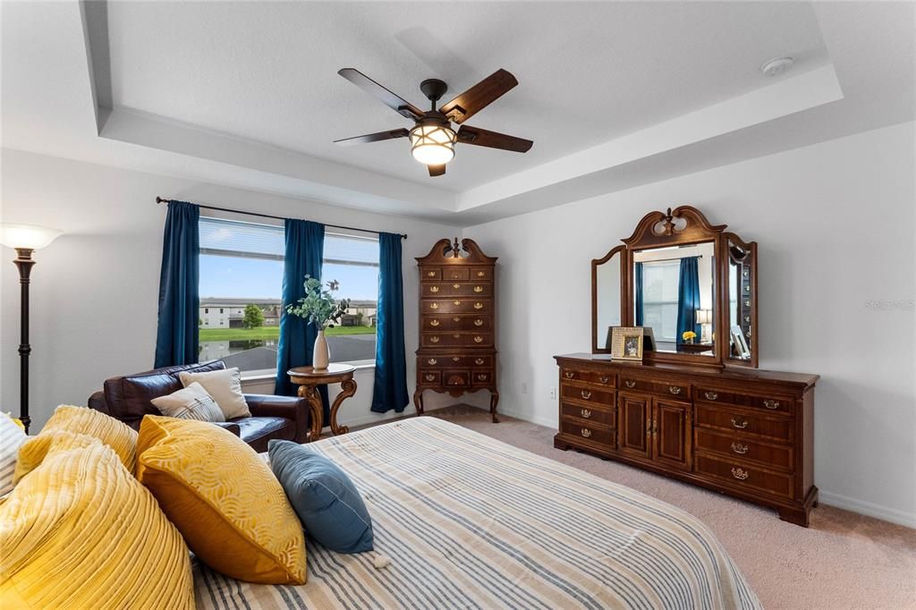 PRIMARY Bedroom overlooking Water