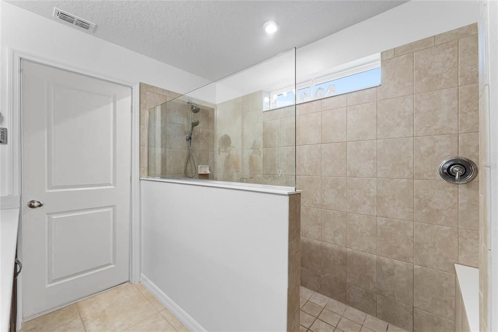 Large Shower in Primary Bathroom