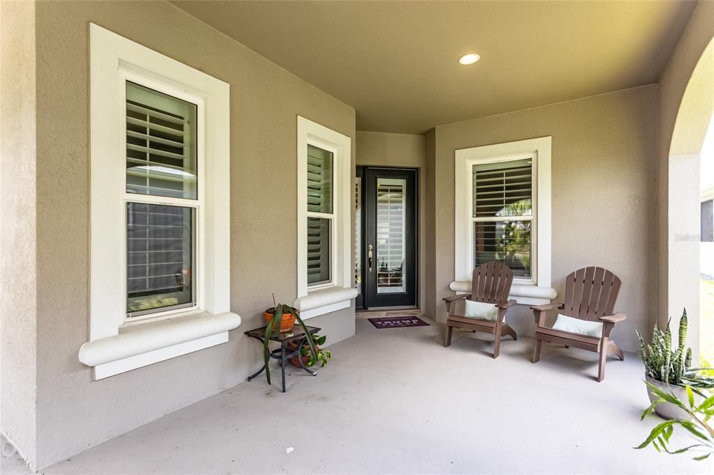 Front covered porch