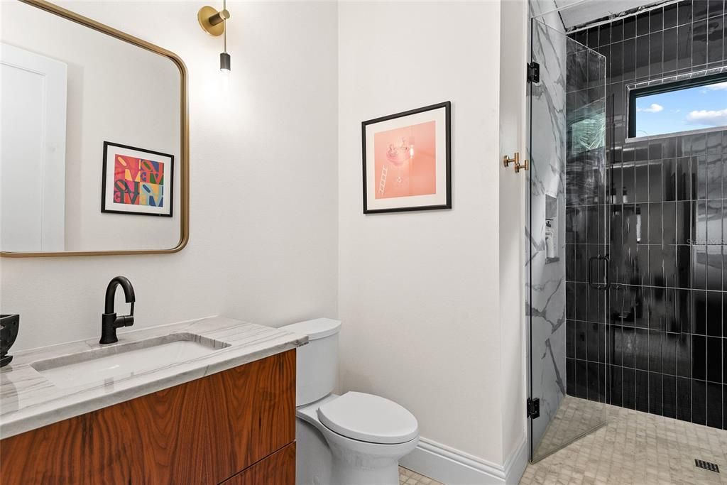 Downstairs Bath w/Steam Shower