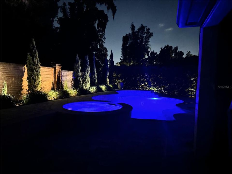 Enjoy your lighted pool at night!