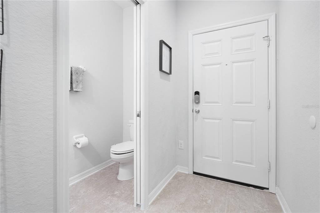 Front Door/Half Bath