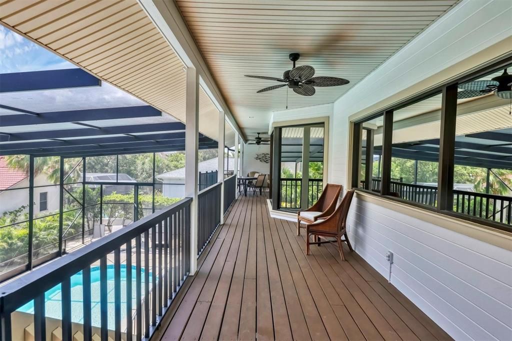 Deck off main floor Primary Bedroom.