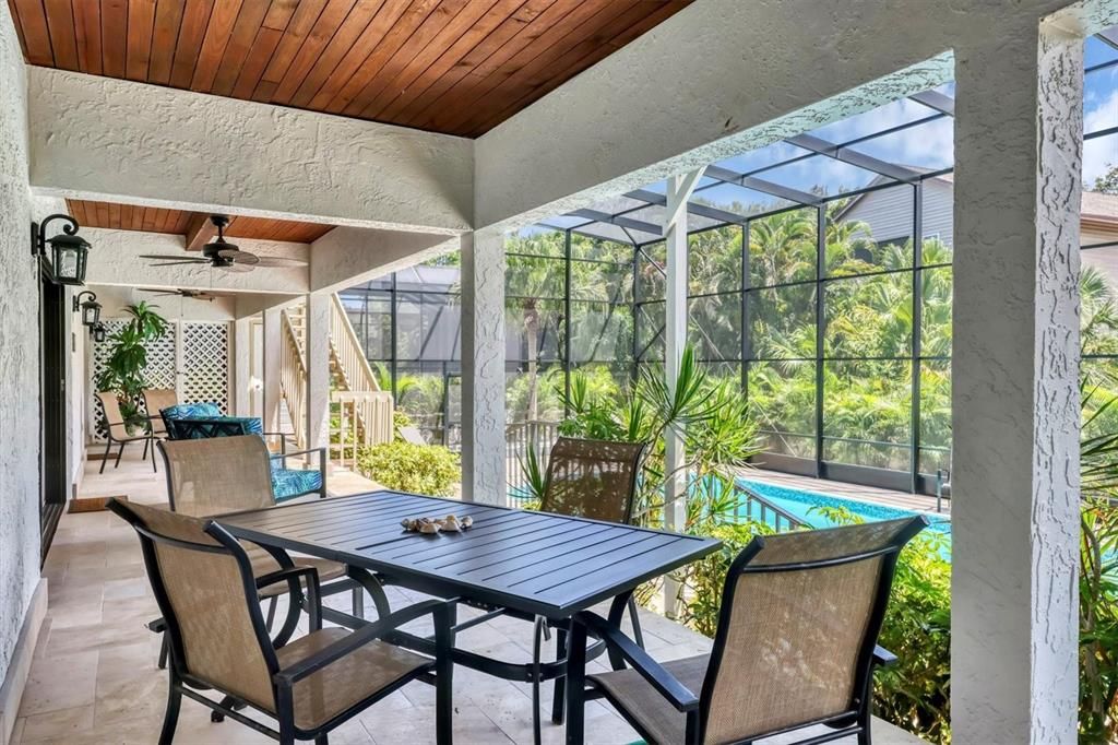 First floor patio off family room.