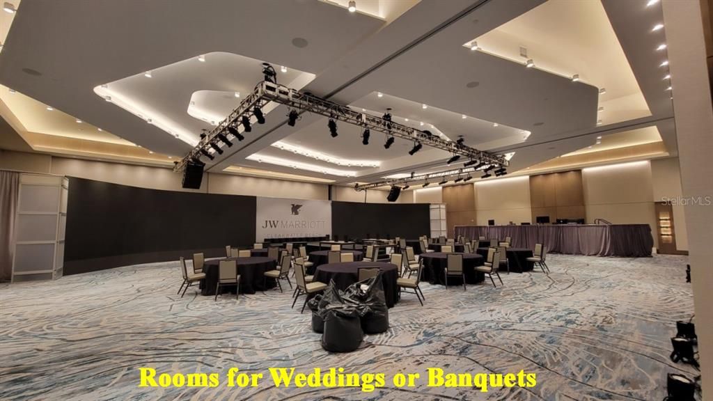 weddings & banquet areas