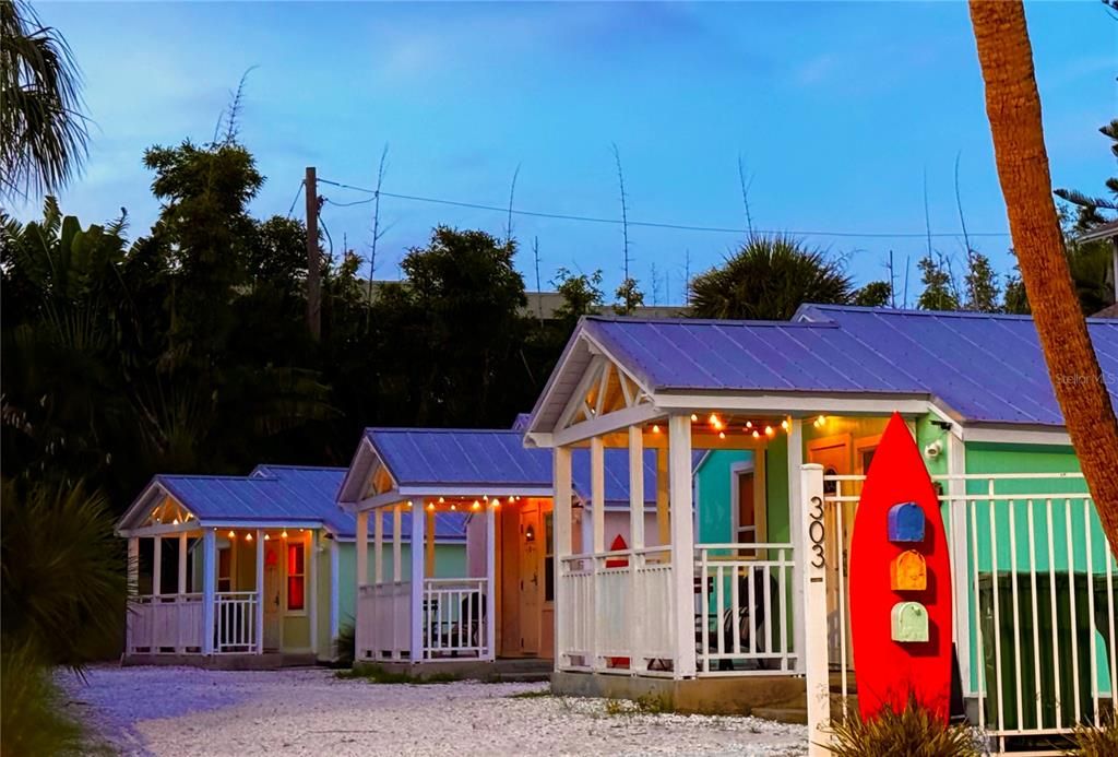 3 Pastel Beach Cottages