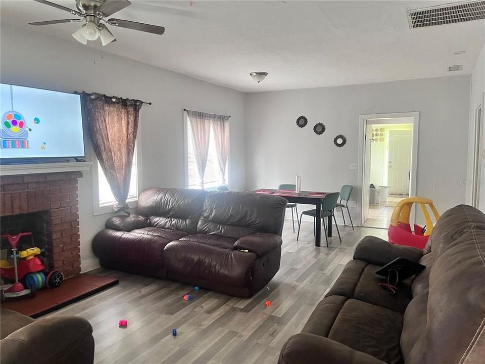 Living Room with Fireplace