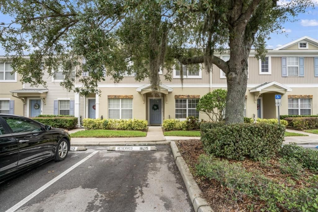 Assigned parking space in front of home