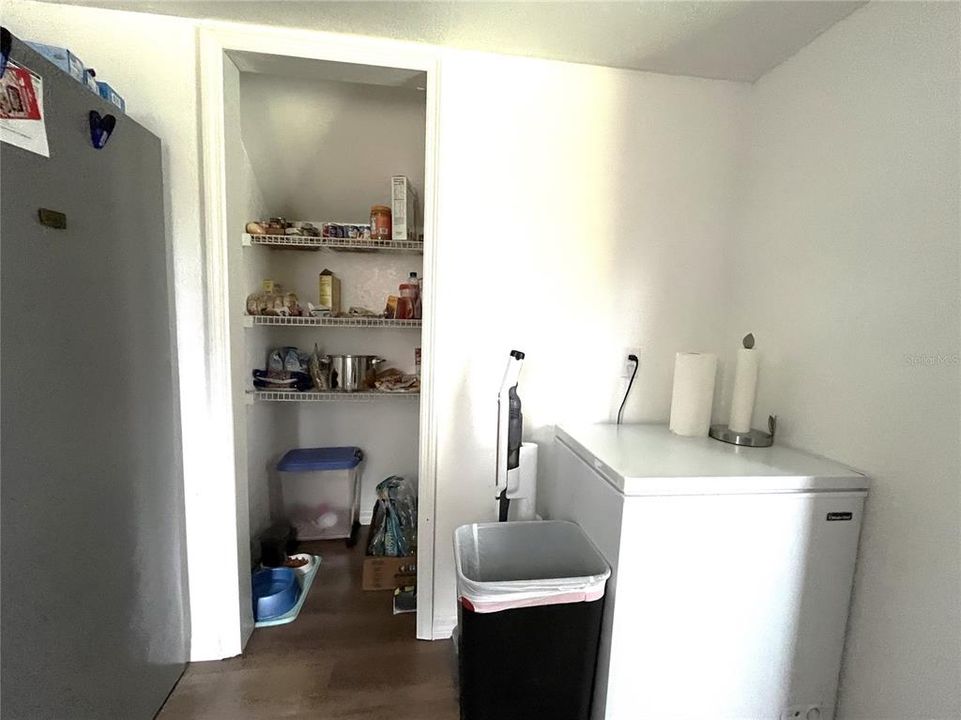 Pantry and extra area in kitchen