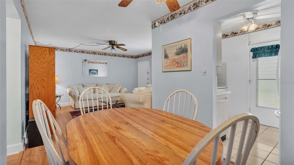 Spacious dining room