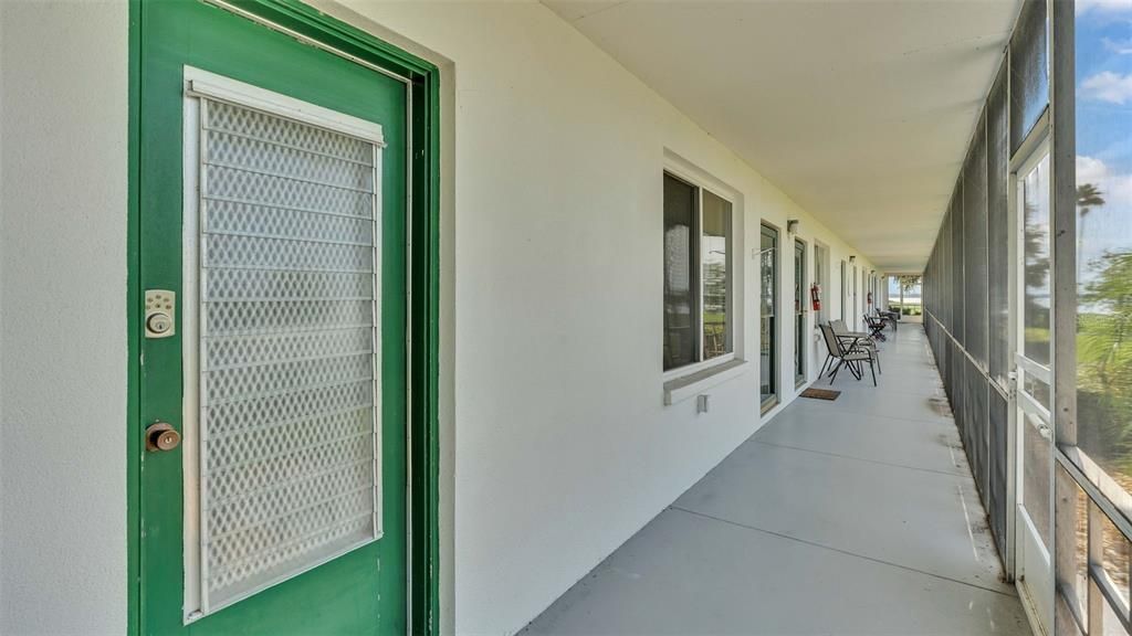 Screened in patio to look over the Lake