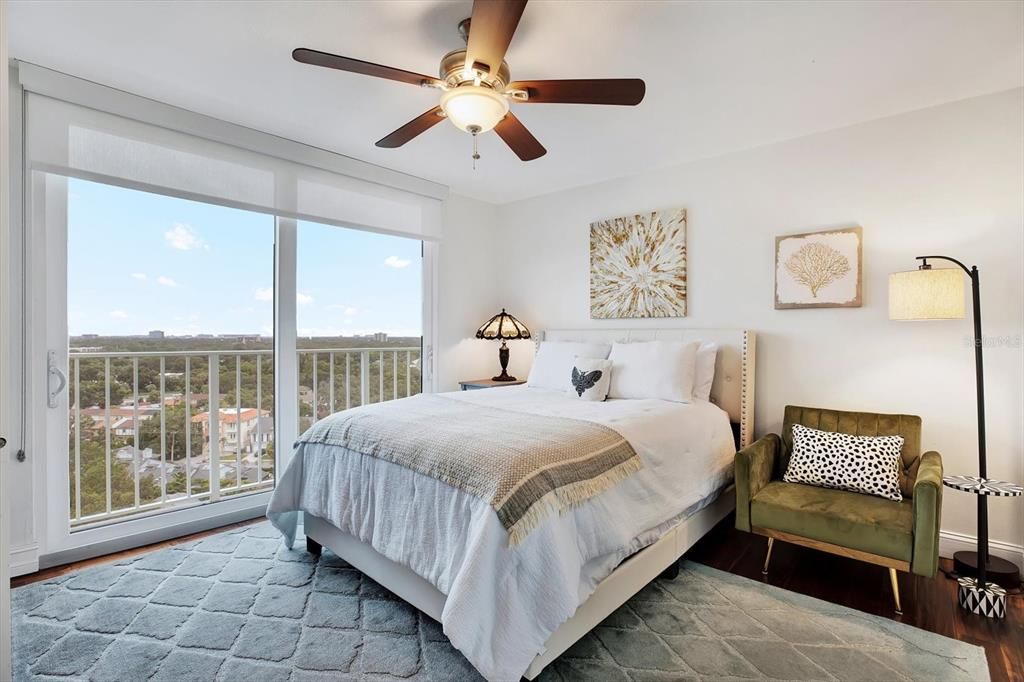 The third bedroom gets incredible views of the city!