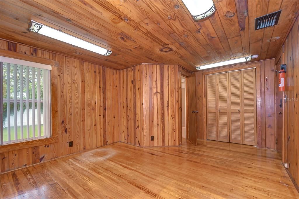 Wood floors and a spacious closet!