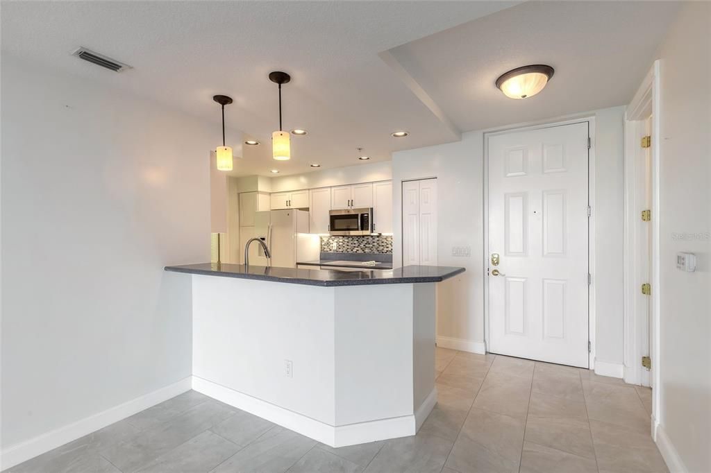 kitchen with breakfast bar