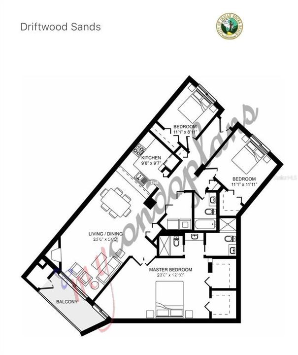 Floor Plan #103 DWS buyer to verify room measurements