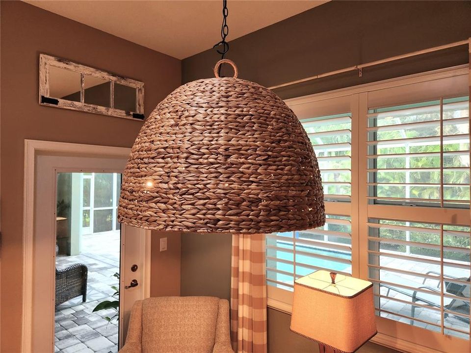 Dining lighting fixture conveys with the sale