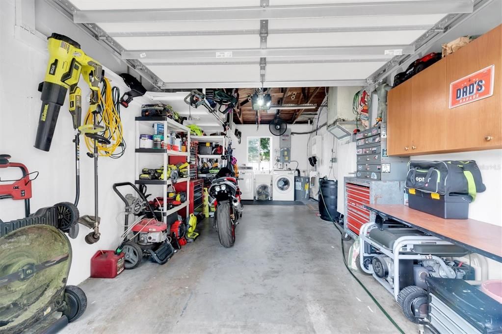 Garage with lots of storage