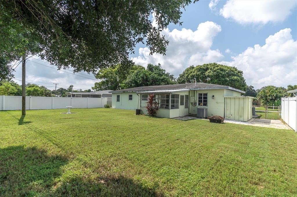 Large, fully fenced backyard! Plenty of room for a pool!