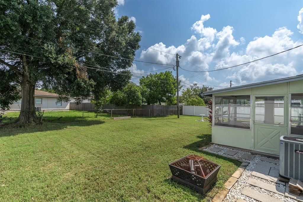 Large, fully fenced backyard! Plenty of room for a pool!