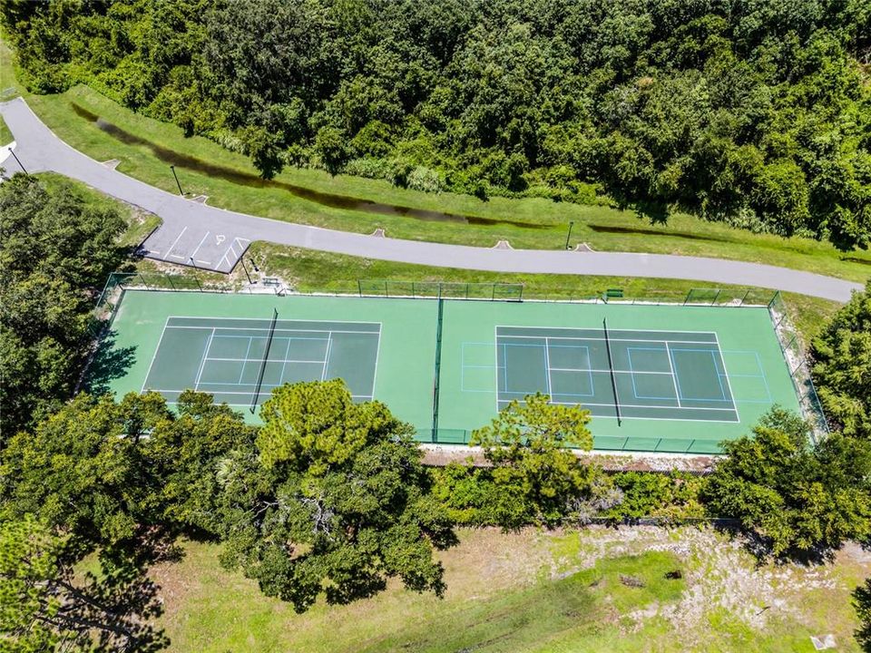 Community tennis courts