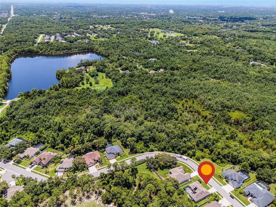 Aerial view facing Southwest