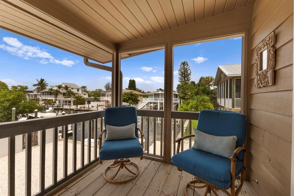 screened patio off bedroom #3