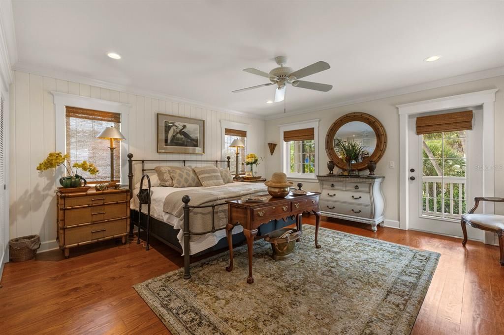 Primary bedroom w/ fabulous wood floors - brand new addition in 2016