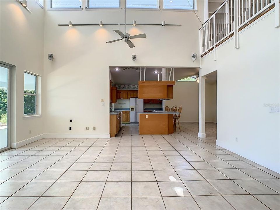 Great room to kitchen