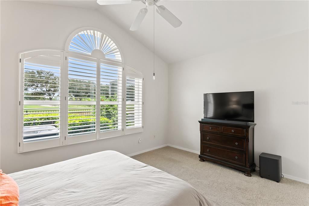 Master en-suite high ceilings and large picturesque windows