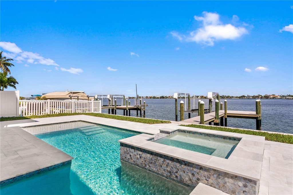 new pool/hot tub/dock