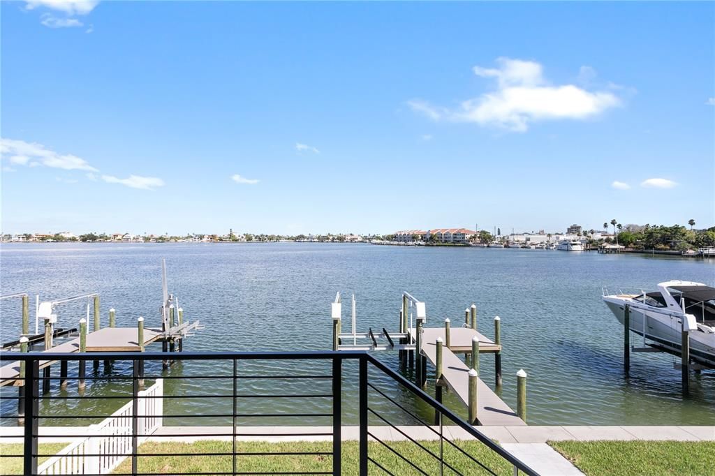 Water views from 2nd level covered balcony