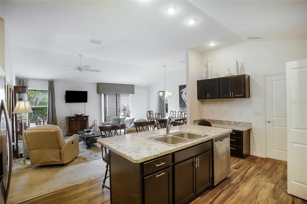 Open floor plan, great for staying connected with family or guests.