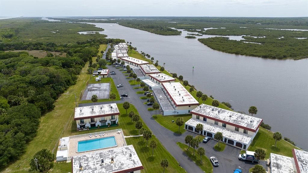 Aerial View of the condos