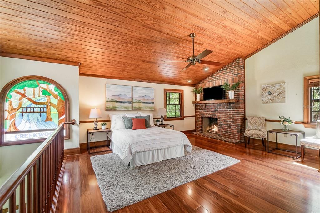 Bedroom II with the Stained Glass Window alongside