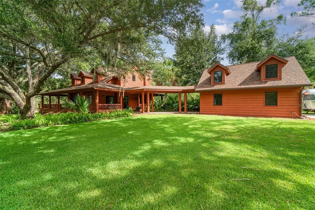 View of Home and Breezeway with garage to the right