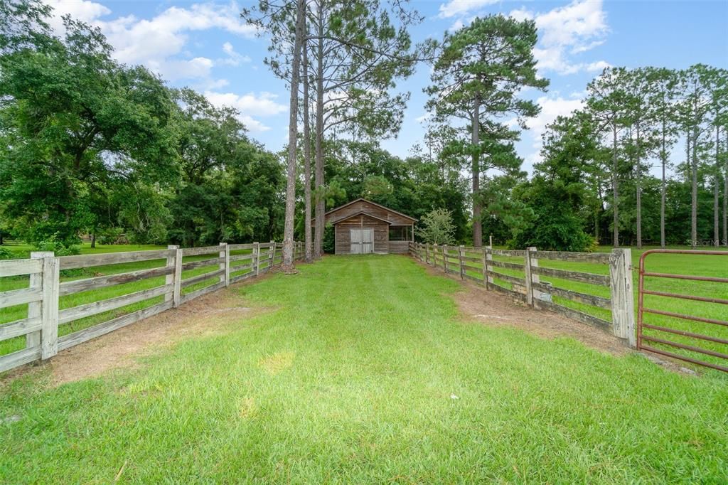 Barn and stalls