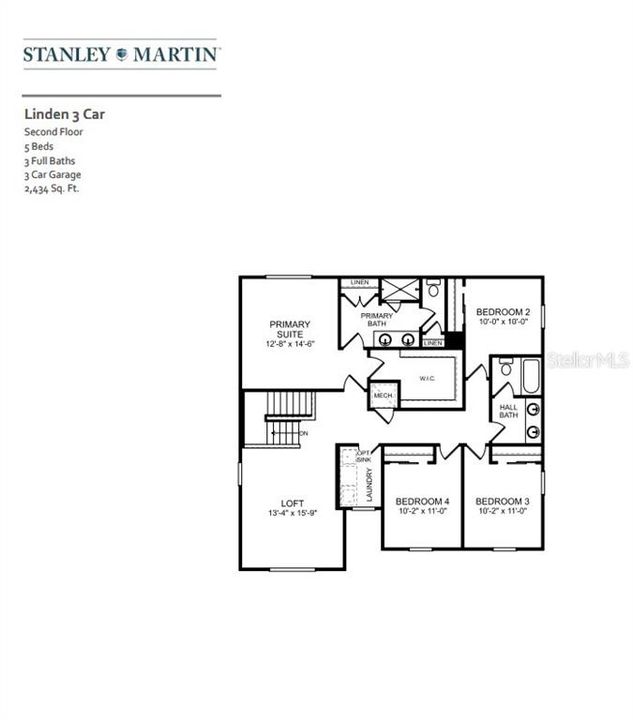 Active With Contract: $444,140 (5 beds, 3 baths, 2434 Square Feet)