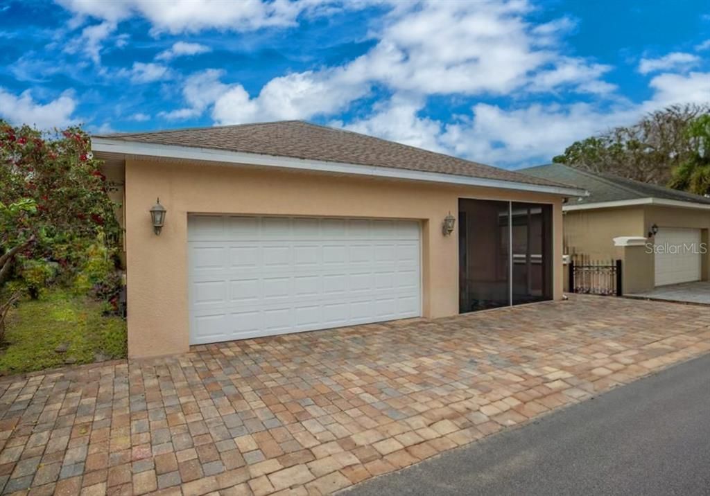 Large 2 car garage on the backside of the house!